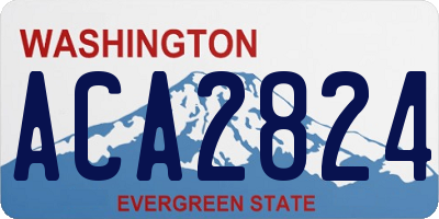 WA license plate ACA2824
