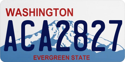 WA license plate ACA2827