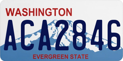 WA license plate ACA2846