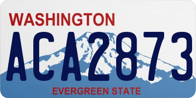 WA license plate ACA2873