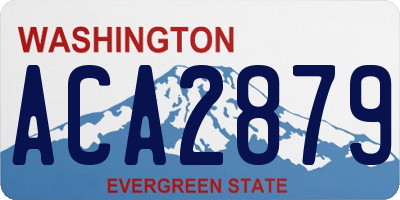 WA license plate ACA2879