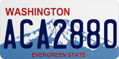 WA license plate ACA2880