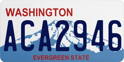 WA license plate ACA2946