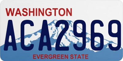WA license plate ACA2969