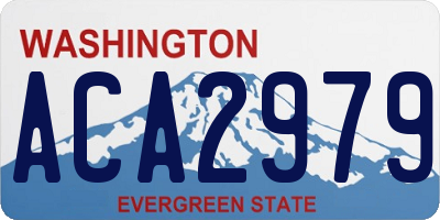 WA license plate ACA2979