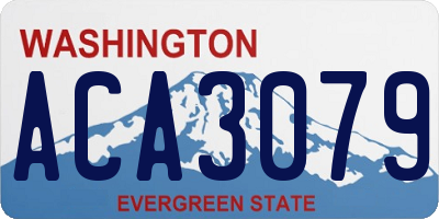 WA license plate ACA3079