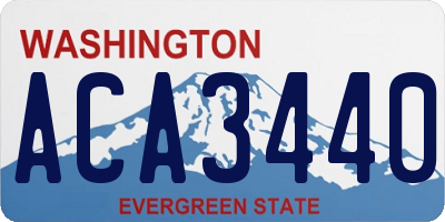 WA license plate ACA3440