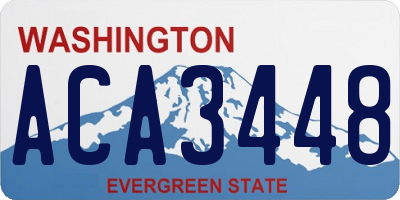WA license plate ACA3448