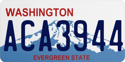 WA license plate ACA3944