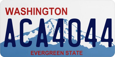 WA license plate ACA4044