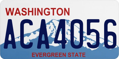 WA license plate ACA4056