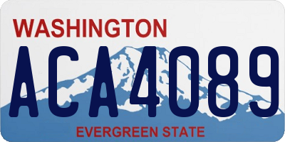 WA license plate ACA4089