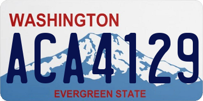 WA license plate ACA4129