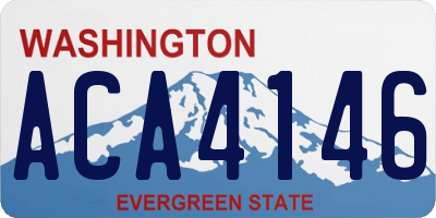 WA license plate ACA4146
