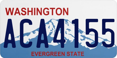 WA license plate ACA4155