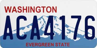 WA license plate ACA4176