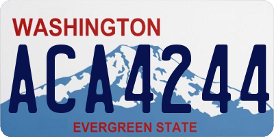 WA license plate ACA4244