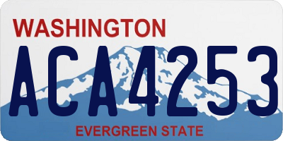 WA license plate ACA4253