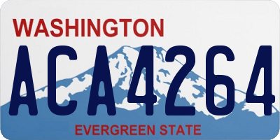 WA license plate ACA4264