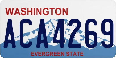 WA license plate ACA4269