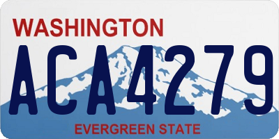 WA license plate ACA4279