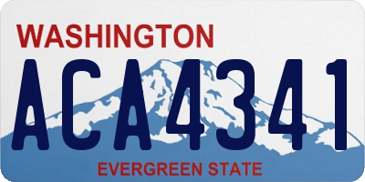 WA license plate ACA4341
