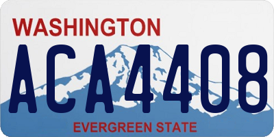 WA license plate ACA4408