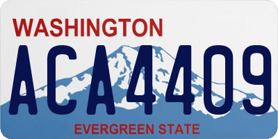 WA license plate ACA4409