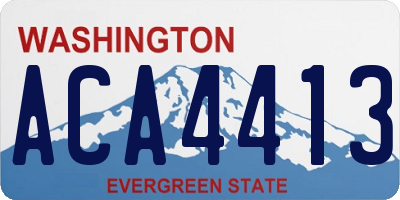 WA license plate ACA4413