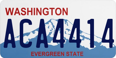 WA license plate ACA4414
