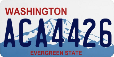 WA license plate ACA4426