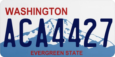 WA license plate ACA4427