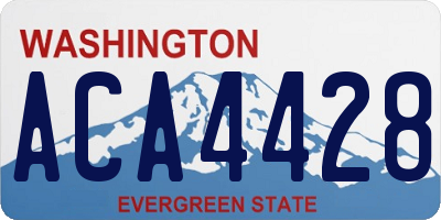 WA license plate ACA4428