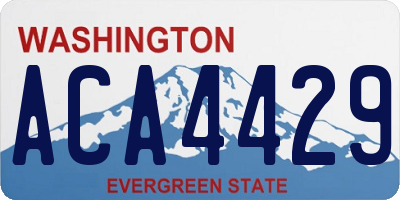 WA license plate ACA4429