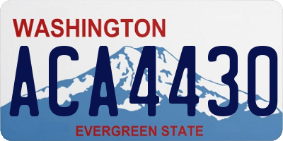 WA license plate ACA4430
