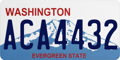 WA license plate ACA4432