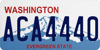 WA license plate ACA4440