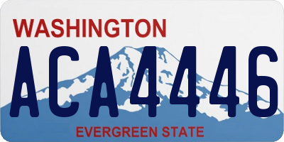 WA license plate ACA4446