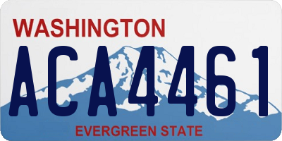 WA license plate ACA4461