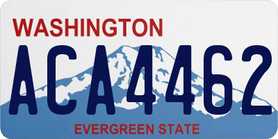 WA license plate ACA4462