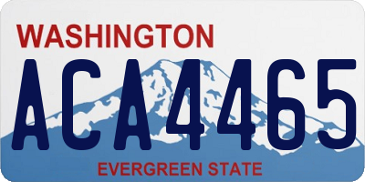 WA license plate ACA4465