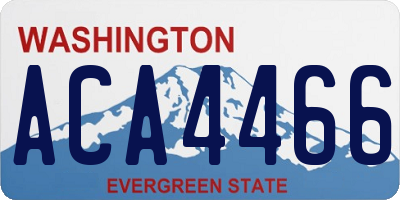 WA license plate ACA4466