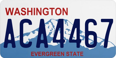WA license plate ACA4467