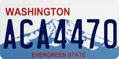 WA license plate ACA4470
