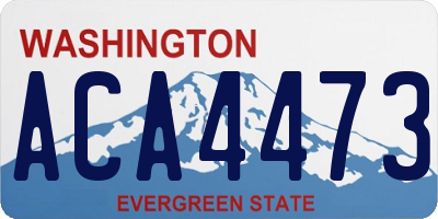 WA license plate ACA4473