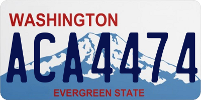 WA license plate ACA4474