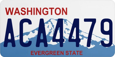 WA license plate ACA4479
