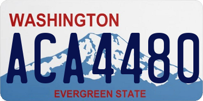 WA license plate ACA4480