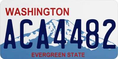 WA license plate ACA4482