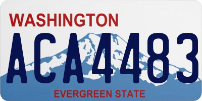 WA license plate ACA4483